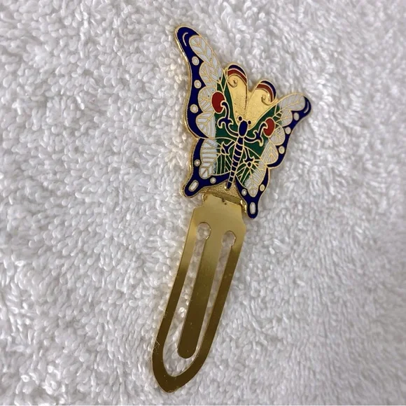 5/$35 Vintage Colourful Metal Butterfly Bookmark - Picture 5 of 7